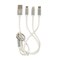 Carrefour ITL 3-In-1 Micro USB To Lightning And Type-C Cable White