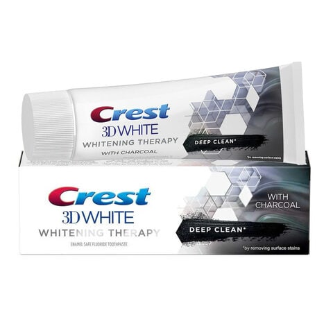 Buy Crest 3D White Whitening Therapy Toothpaste With Charcoal 75ml in Saudi Arabia