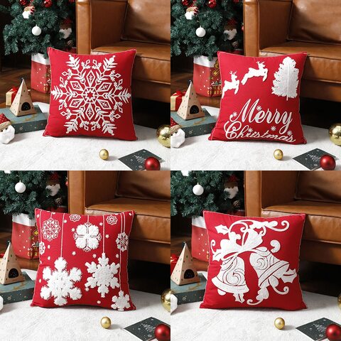 Christmas sofa outlet pillow covers