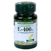 Nature&#39;s Bounty E-400IU With Selenium Vitamin Supplement 30 Softgels