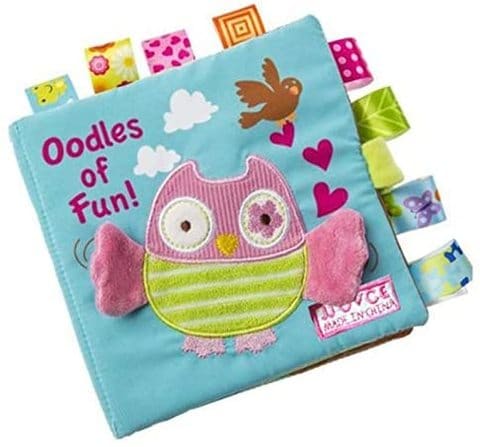 Owl Story Cloth Books, Baby&#39;s First Non-Toxic Fabric Soft Cloth Book Set Crinkle, Colorful, Squeak, Rattle Rustling Sound Activity Learning Toys For Toddler, Infants And Kids