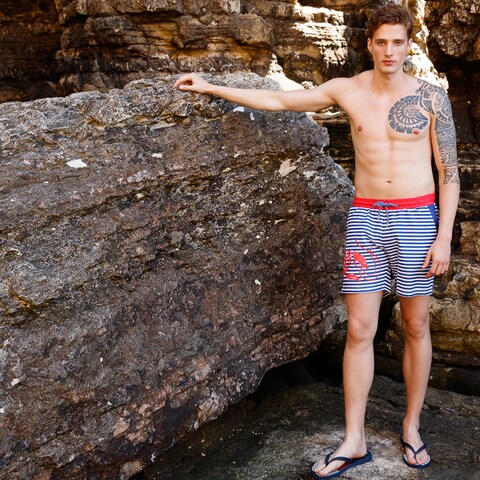 Mens swim trunks hot sale short length