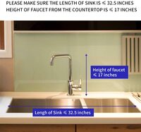 Generic Over The Sink Dish Drying Rack, Drain Shelf Kitchen Organizer Utensils Holder Stainless Steel Space Saver (Sink Size &amp;#X2264, 32 Inch, Black)