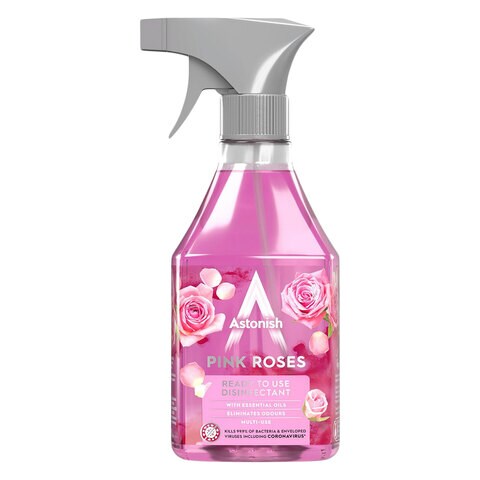 Astonish Ready To Use Pink Roses Disinfectant Spray 550ml