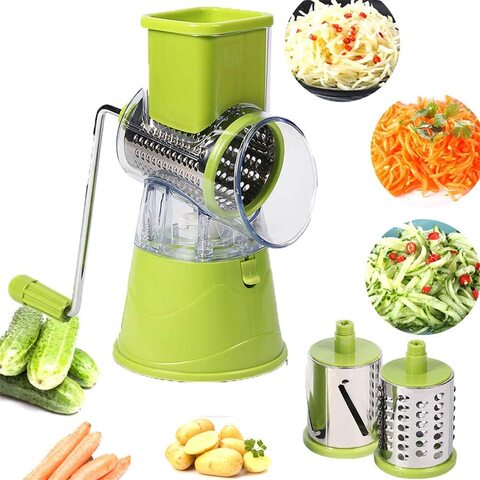 Round Mandoline Drum Slicer Rotary Cheese Grater Veggie Slicer Vegetable Carrot