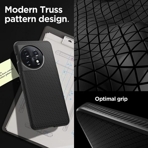 Spigen Liquid Air designed for OnePlus 11 case cover - Matte Black