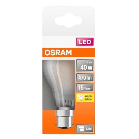 OSRAM B22 Frosted LED Bulb 40W
