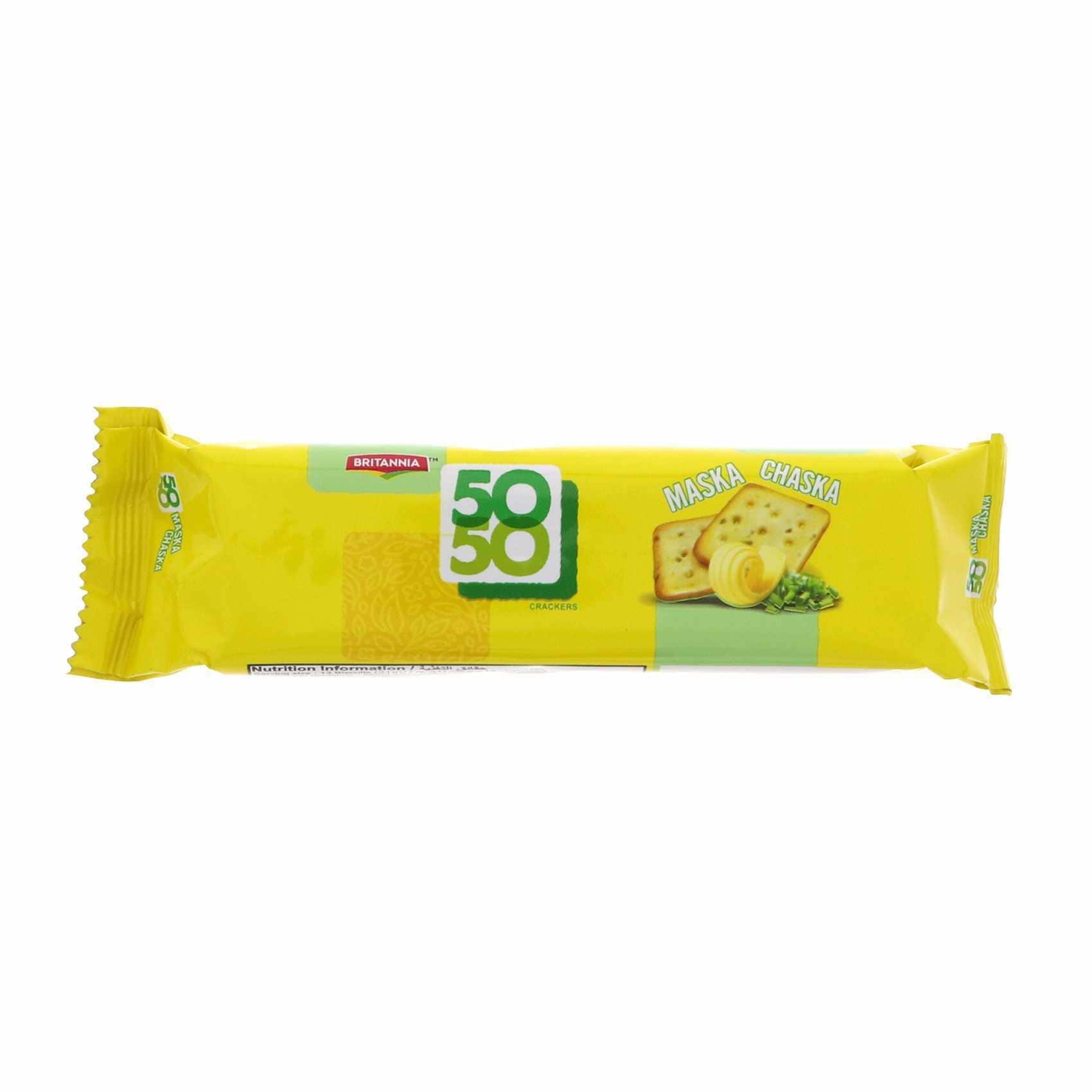 Buy Britannia 50 50 Maska Chaska Biscuits 71g Online Shop Food Cupboard On Carrefour Uae