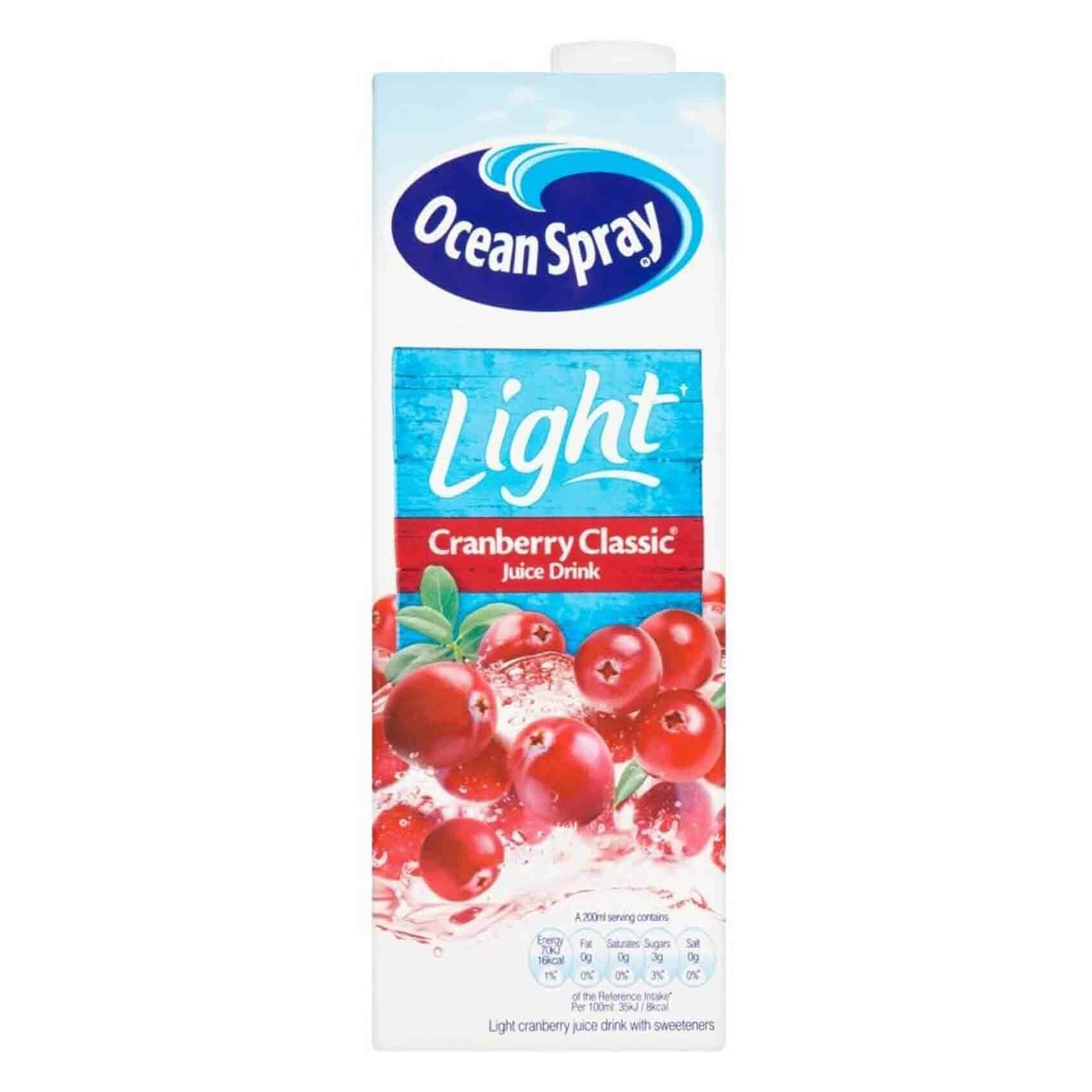 Buy Ocean Spray Classic Light Cranberry Juice 1L Online Shop