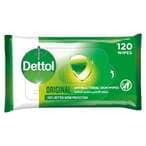 Buy Dettol 2in1 Antibacterial Skin  Surface Wipes, 120s Super Saver Pack in Kuwait