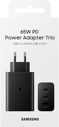 Samsung 65W Power Adapter Trio, Black