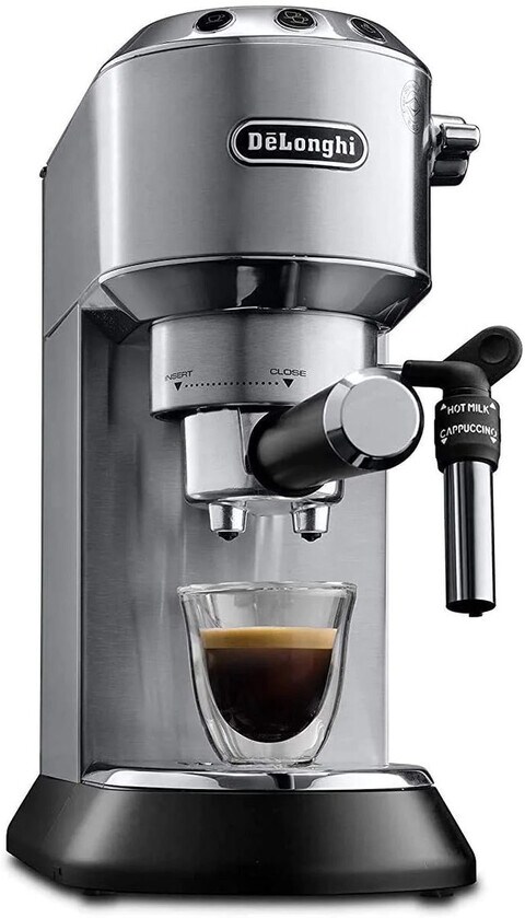 De'Longhi Dedica Style EC685.M Silver Stainless Steel Pump Espresso Coffee  Machine