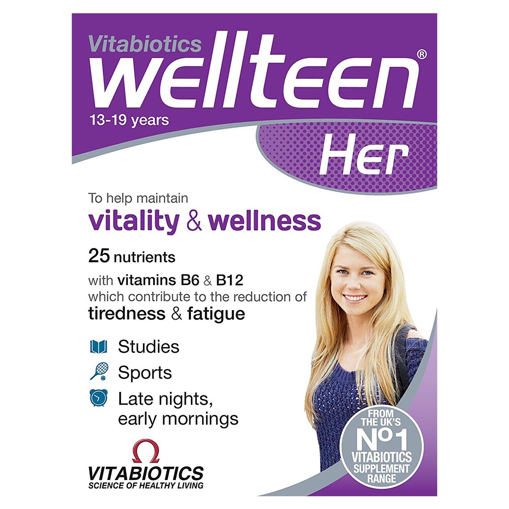 Buy Vitabiotics Wellteen Her 30 Tabs Online Shop Health Fitness On Carrefour Uae