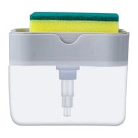 WT-Easycare Soap Dispenser With Sponge Holder And Drip Tray White