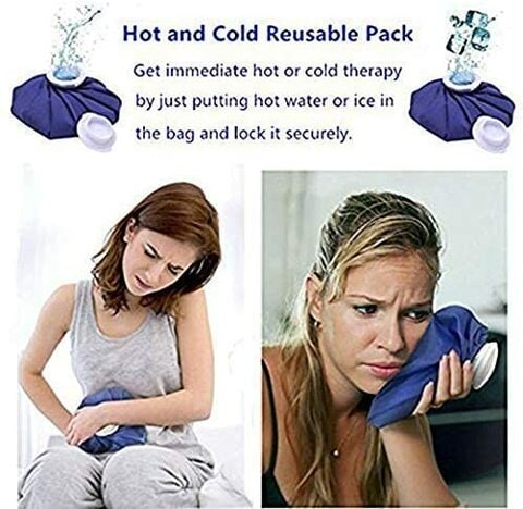 Aiwanto 3 Pack Reusable Ice Bag Hot Water Bag for Injuries Hot &amp; Cold Therapy and Pain Relief, 3 Sizes, by Ashnna (6&quot;/ 9&quot;/ 11&quot;)
