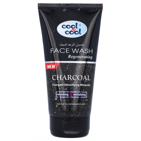 Cool &amp; Cool Face Wash Regenerating Charcoal 150ml
