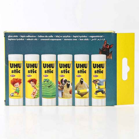 UHU Stic Glue Stick Multicolour 21g 6 PCS