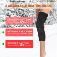 Generic-Heated Knee Brace Support Portable Rechargeable Knee Heating Pad for Knee Pain Relief