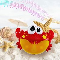 Generic 2 Pcs Bath Bubble Maker Automatic Bubble Blower Machine Baby Bath Toys Water Toys For Kids Baby Girl Boy Gifts Crab Toys With Nursery Rhymes