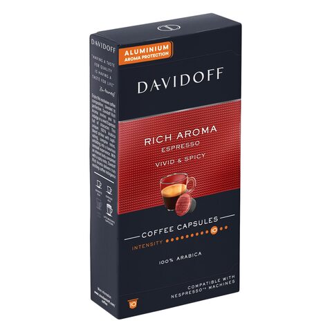 Davidoff Coffee Capsules Rich Aroma Espresso Vivid And Spicy 55g