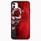 Theodor Apple iPhone 12 Mini 5.4 inch Case Pink Rose &amp; Red Backgroud Flexible Silicone