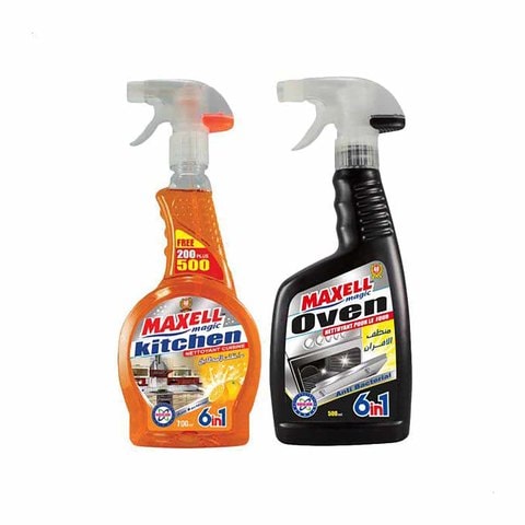 Maxell Magic Kitchen Cleaner - 700 ml + Oven Cleaner - 500 ml