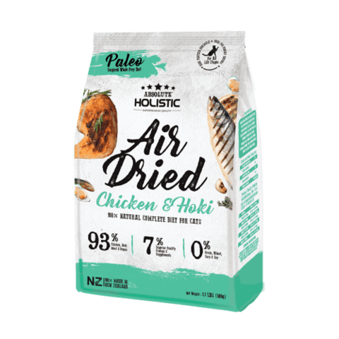Absolute Holistic Air Dried Cat Diet - Chicken & Hoki 500g