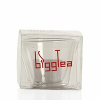 BiggTea Double Walled Cup, for Tea Coffee and Espresso, Heat Resistant, 120 ml, Transparent, Borosilicate Glass