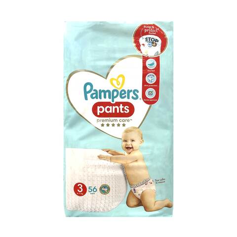 Buy Pampers Premium Care Diaper Pants Midi Size 3 6-11kg 56 Count