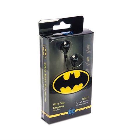 Buy Touchmate Batman Ultra Bass Earphone with Mic Black Online - Shop  Smartphones, Tablets & Wearables on Carrefour UAE