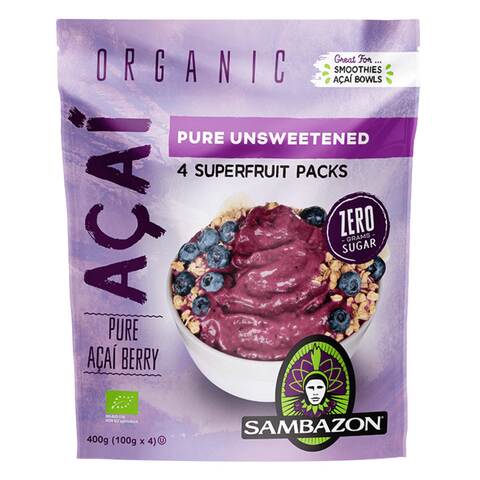 اشتري SAMBAZON PURE ACAI UNSWEETEND 100G في الكويت