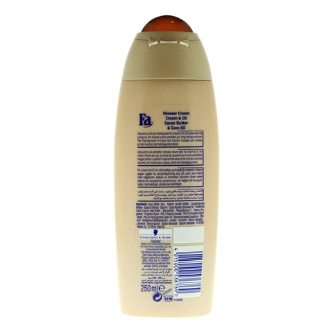 Fa Cacao Cream &amp; Oil Shower Cream, 250ML