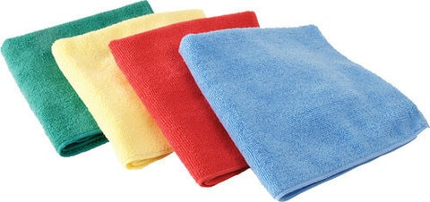 Generic 12 pcs Multipurpose Cleaning Cloths Microfiber, Super Absorbent for Kitchen, Bath and Car Wash