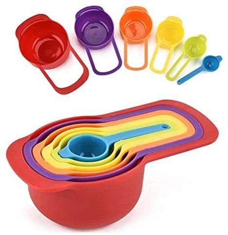 Measuring Cups And Measuring Spoons Set, Multifunctional Plastic