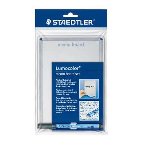 Staedtler Lumocolor Dry-Wipe Memo Board Set