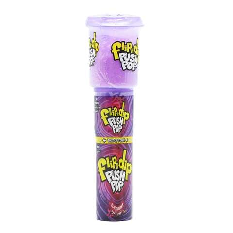 Bazooka Flip-N-Dip Blue Razz Flavoured Push Pop Candy 25g