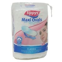 Tippys Maxi Ovals Cotton 40 Makeup Pads White