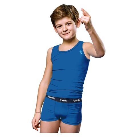 Fontella Cotton Underwear Set for Boy 800712 Blue 12 Years Online