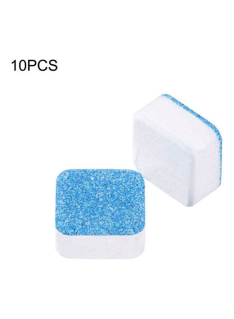 Buy 10-Piece Washing Machine Effervescent Cleaner Tablet Set Blue/White ...