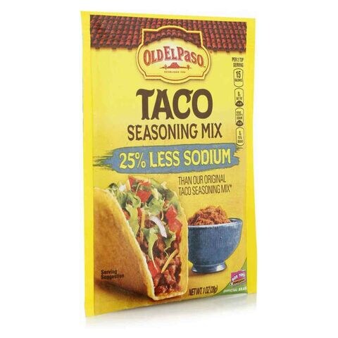 Old El Paso Taco Seasoning Mix 25% Less Sodium 28g