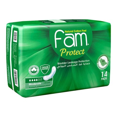 FOAM PROTECT BLADDER LEAKAGE PROTECTION  PADS MODERATE X14