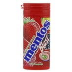 Buy Mentos Juice Blast Free Sugar Red Fruit-Lime Chewinggum 24g in Saudi Arabia