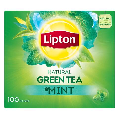 اشتري ليبتون أكياس شاي النعناع الأخضر 100 كيس في السعودية