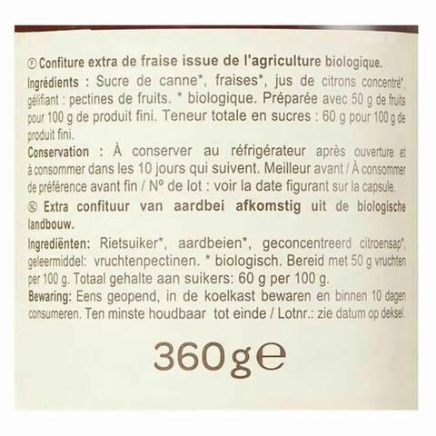 Carrefour Bio Apricot Fruit Jam 360g