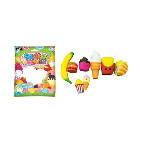 Power Joy Squish Squish Food Squishy Toy Small Pack Multicolour