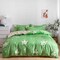 6-Piece Double Size Duvet Cover Set 1 Duvet Cover + 1 Flat Sheet + 4 Pillow Cases Microfibre BONHEUR
