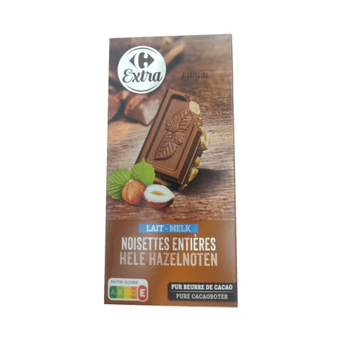 Carrefour Milk Chocolate With Hazelnut 200g