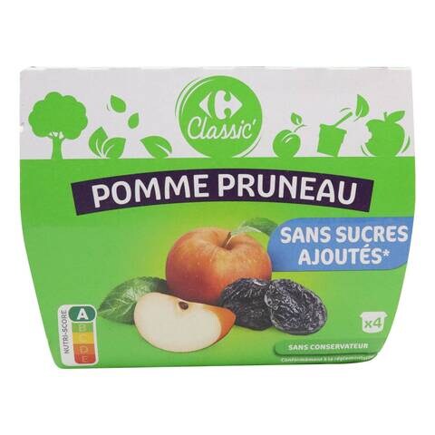 Carrefour Apple Prune Sauce 100g Pack of 4