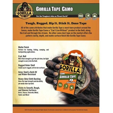 Buy Gorilla 9 Yard Camo Mate Finish Tape Online