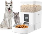 Buy Automatic Pet Feeder, Dog Feeder Cat Food Dispenser with Programmable Timer,Dual Power Supply  Voice Recorder for Cats Dogs in UAE